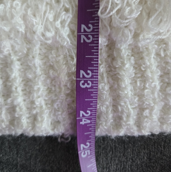 Answers By Riddles Fringe Boho Shaggy Colorblock Geometric Pullover Sweater Sz M - Picture 8 of 10